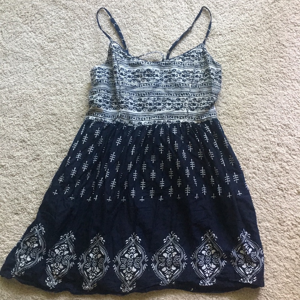 Boho Mini Dress w/ back detail